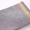 Lungi en coton du kerala Gris