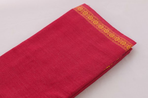 Lungi en coton du kerala rouge