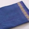 Lungi en coton du kerala bleu persan