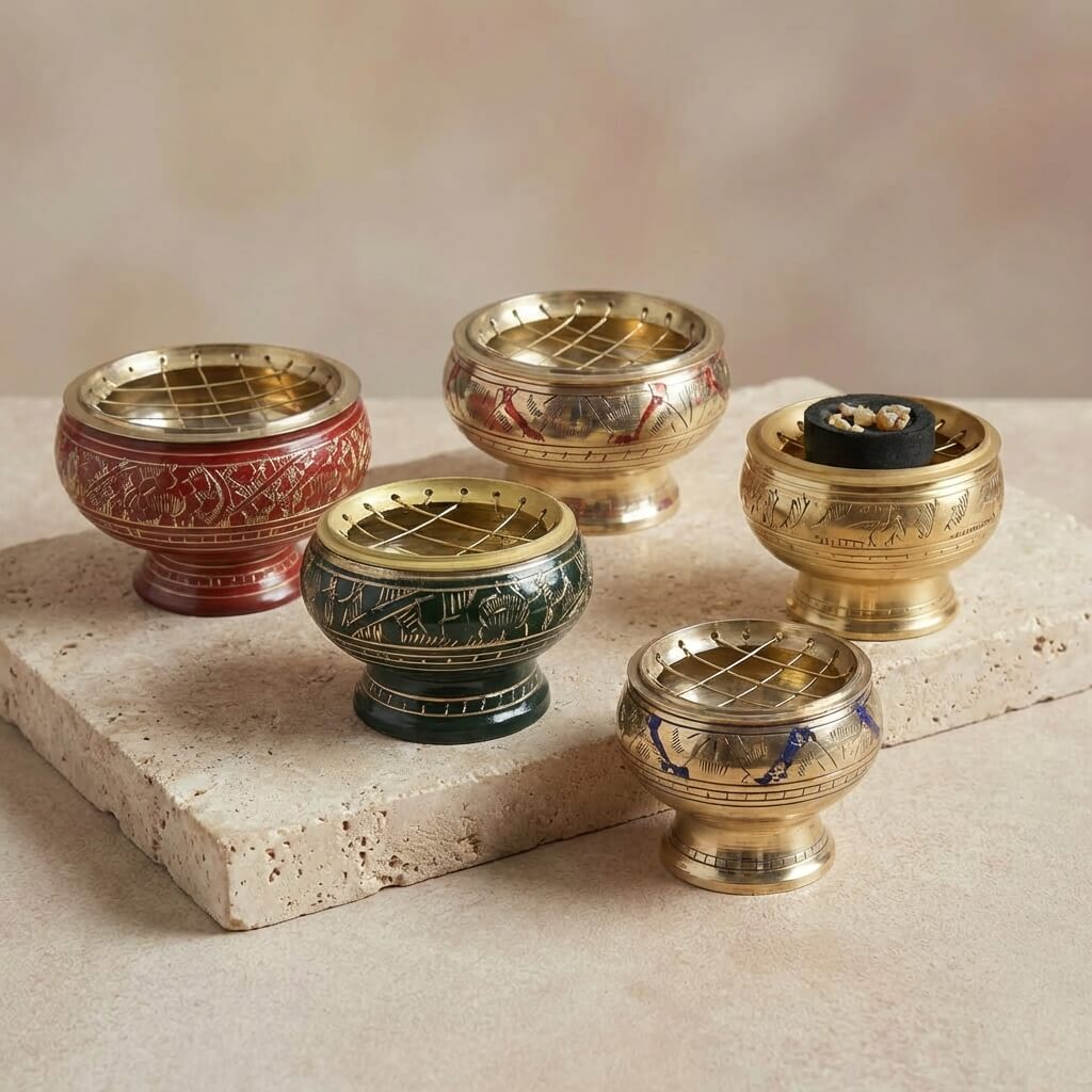 Brûle résine en laiton