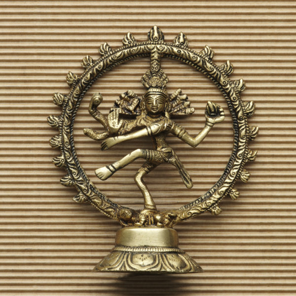 petite statue shiva nataraj jaune