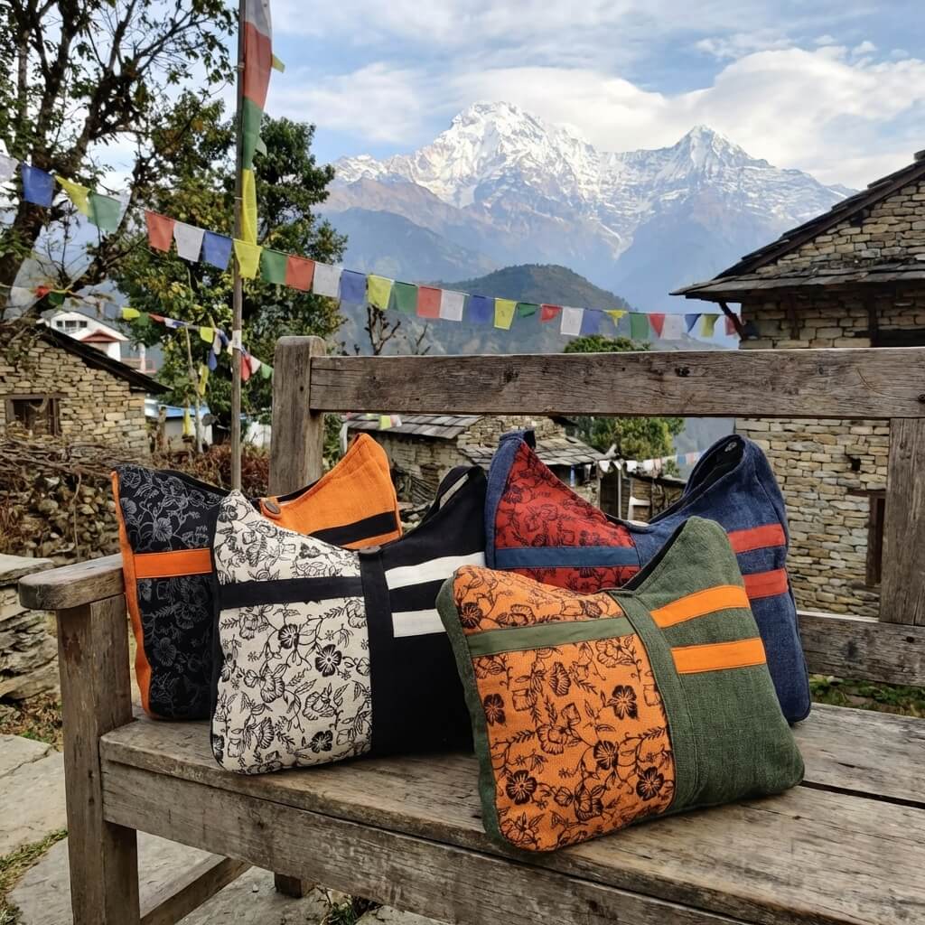sac coton Népal