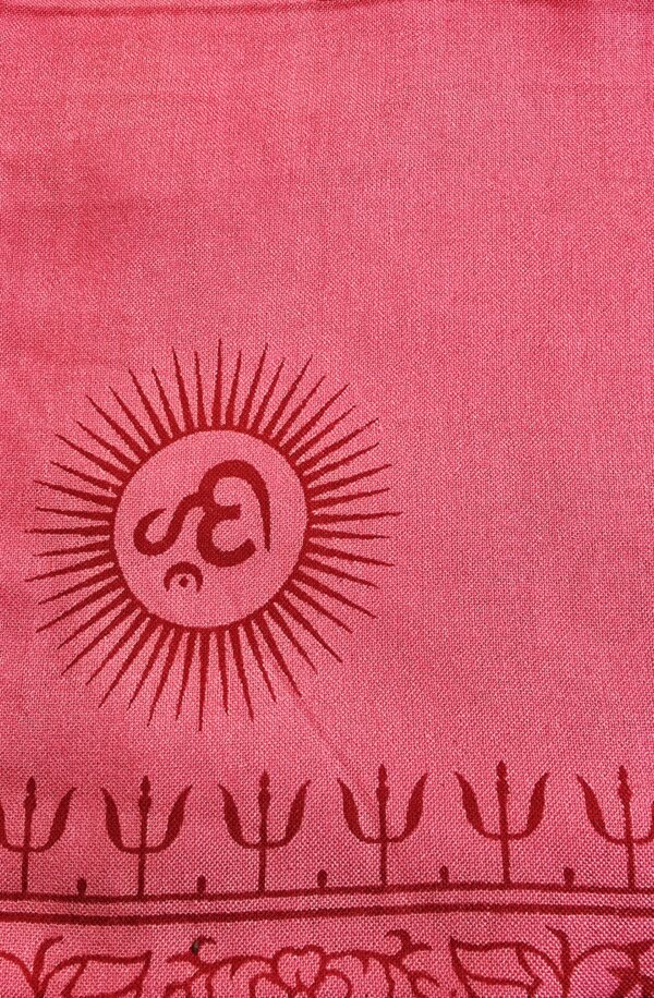 Foulard bénares rose