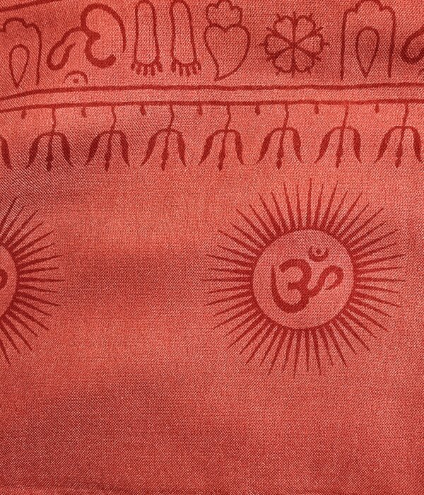 Foulard bénares rouge en coton
