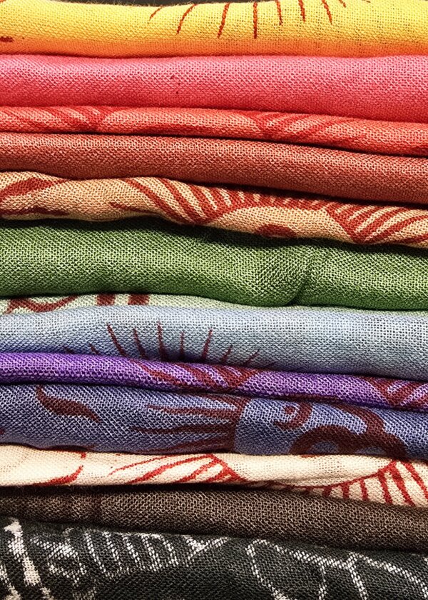 couleurs foulard écharpe bénardes