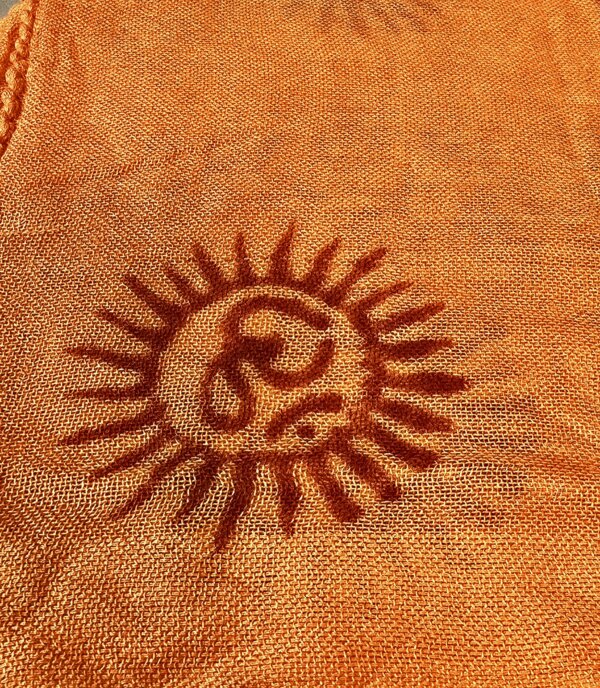 petit foulard bénares orange