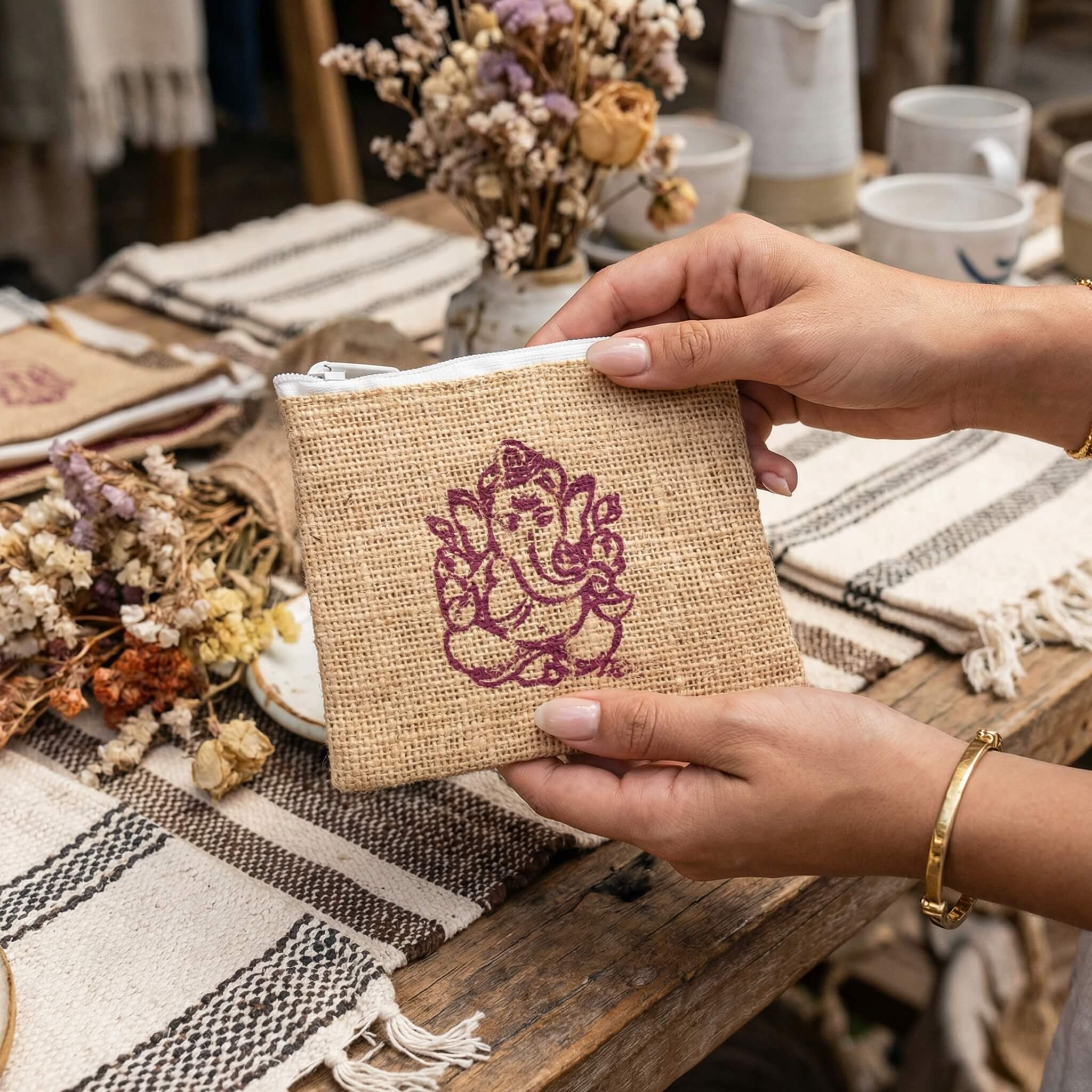 Pochette en jute – Image 3