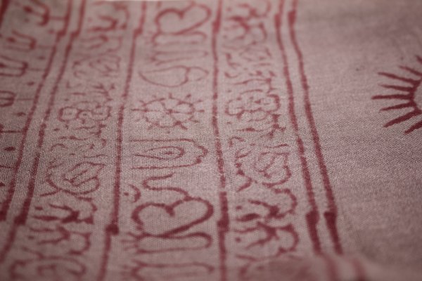 foulards Bénares grand coton brun foncer