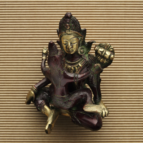 statue shiva shakti yab yum rouge