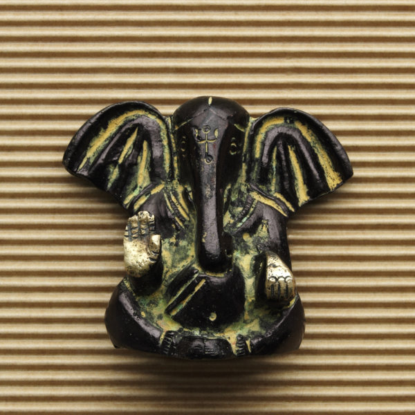 petite statue Ganesh noir