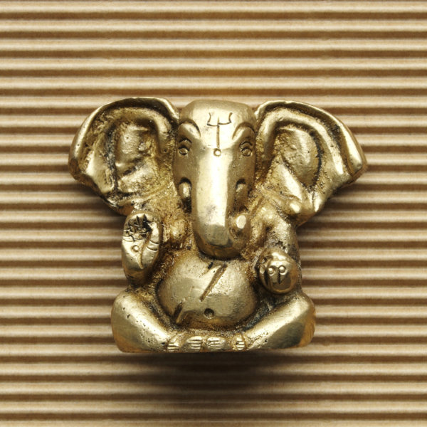 petite statue Ganesh jaune