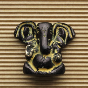 petite statue Ganesh noir