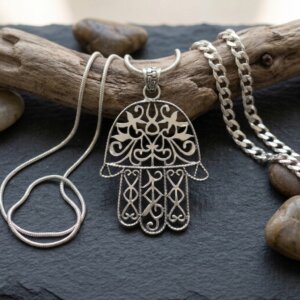 Pendentif Main de Fatma en Argent 925 Khamsa