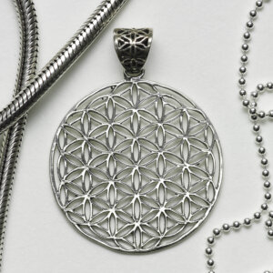 Pendentif fleur de vie en argent