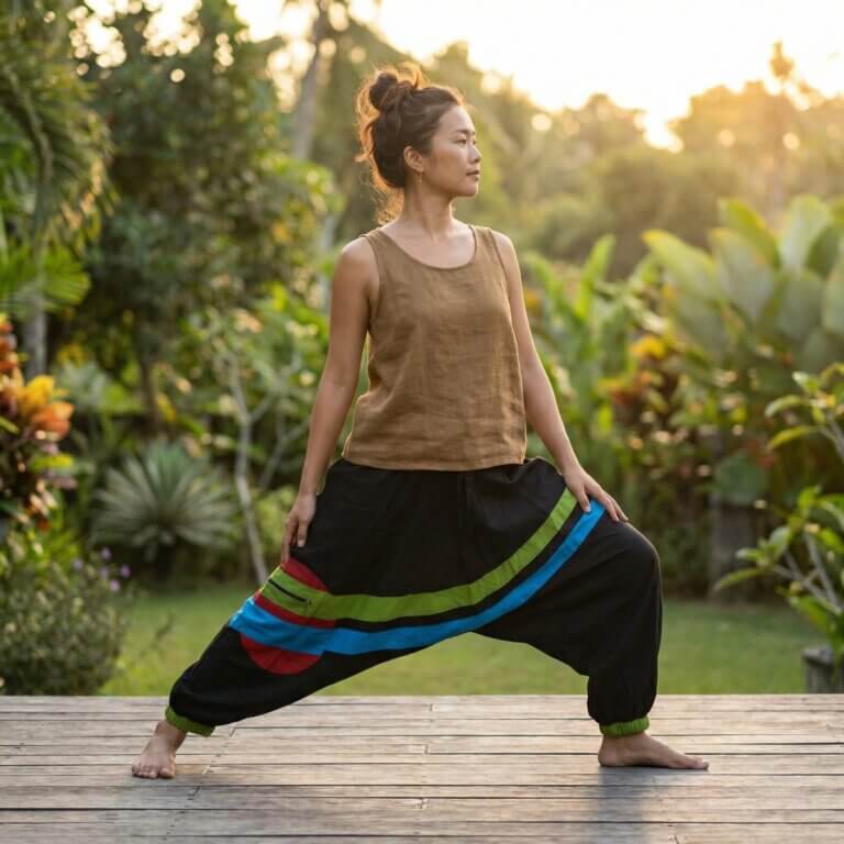 sarouel en coton unisex