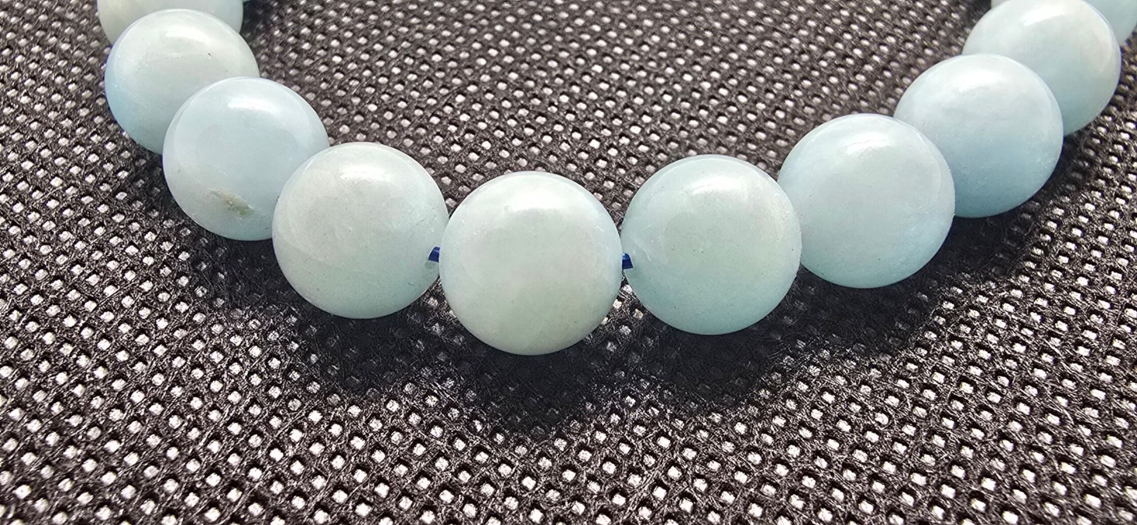 Bracelet Aigue marine 10mm