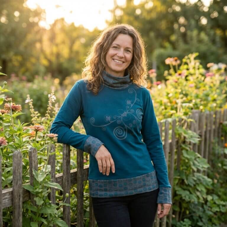 pull en coton avec imprimé