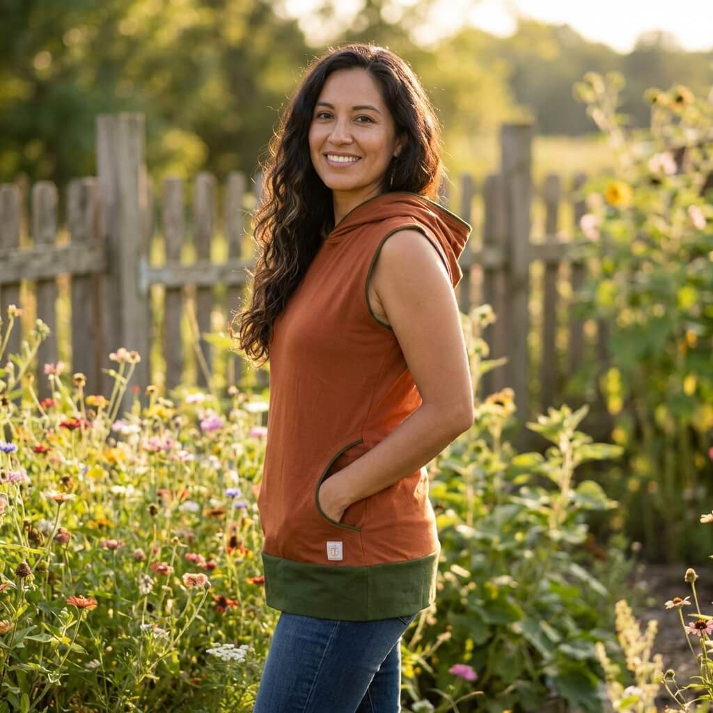 Pull a capuche en coton du Népal