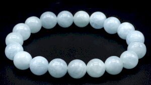 bracelet en pierre Aigue Marine 10mm