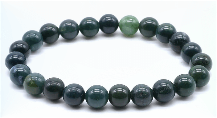 Bracelet agate mousse 8mm