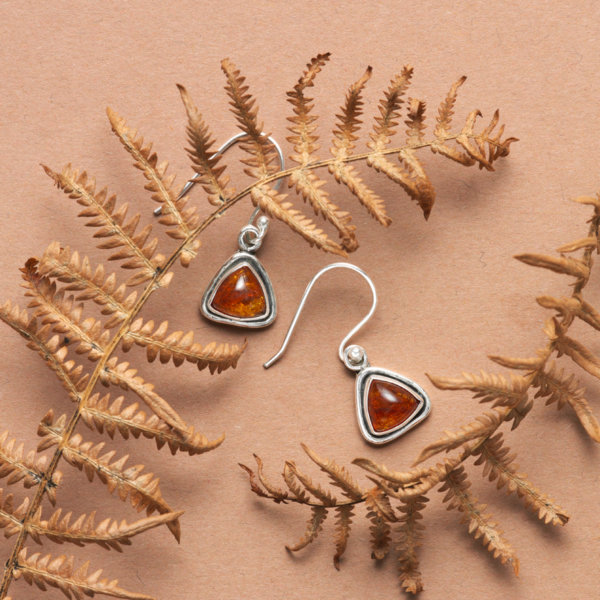 Ambre boucles d'oreilles