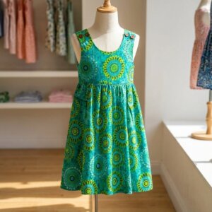 robe enfant en coton imprimé