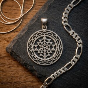 Pendentif Sri Yantra en Argent