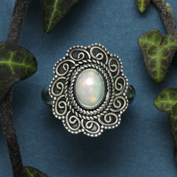 Opale bague