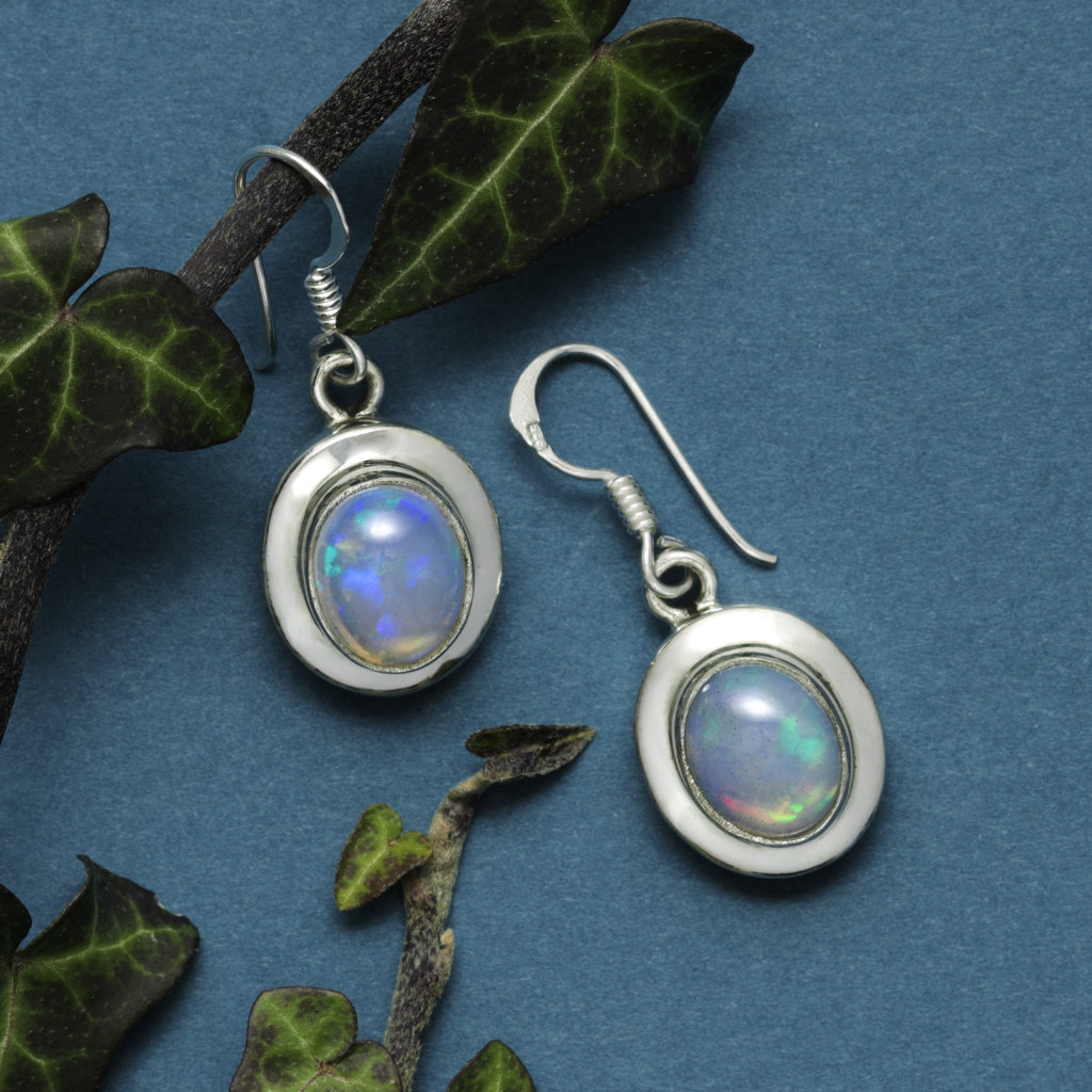 Boucles d'Oreilles Opale Dendritique #DROE1998 main image 1
