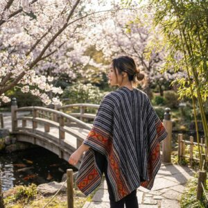 Kimono en Acrylique noir