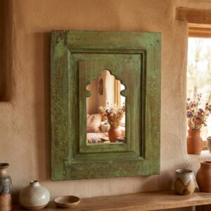 Miroir en bois