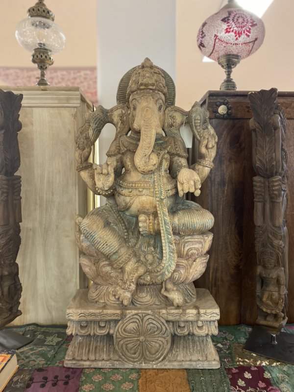 Ganesh ancien en bois