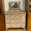 Coiffeuse ancienne indienne en bois massif