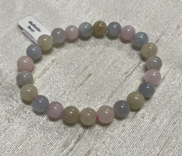 BRACELET BERYL MULTICOLOR 8MM
