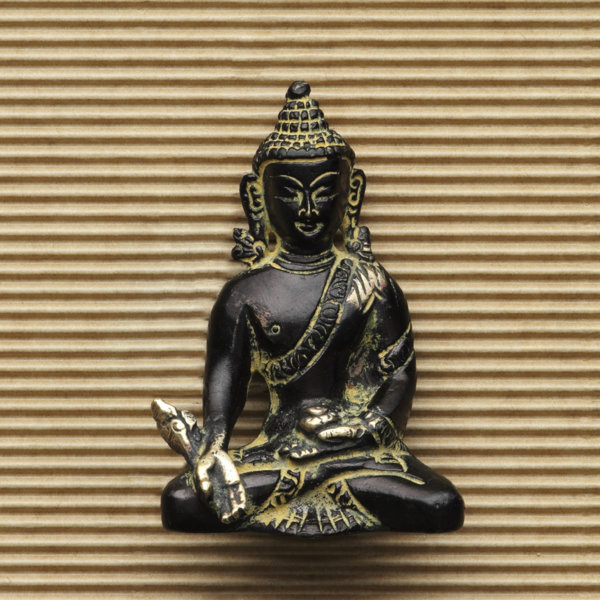 BOUDDHA RATNASAMBHAVA statue en bronze 7.5cm