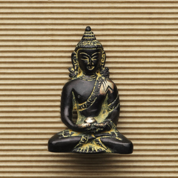 BOUDDHA AMITABHA statue en bronze 7.5cm
