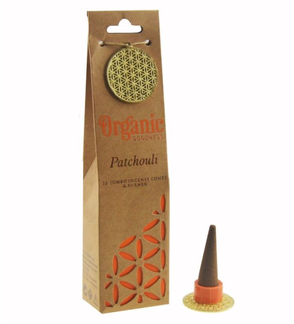 encens cone patchouli organic organique goodness