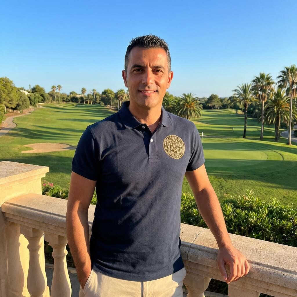 Polo avec fleur de vie