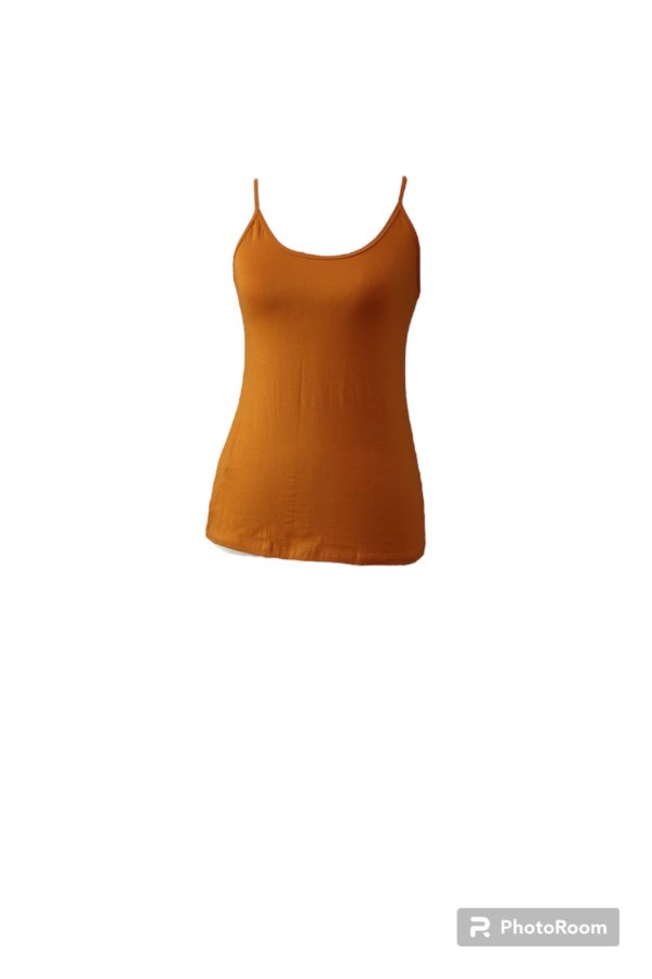 geri tank top coton lykra.jaune moutarde