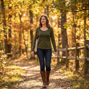 start top longue manche en coton unis violet