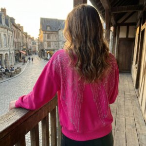 Pull en coton avec ailles ange