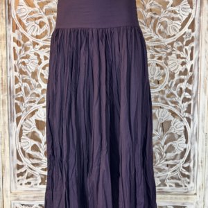 jupe coton unis violet