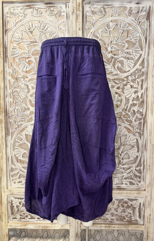 jupe coton unis léger Népal violet