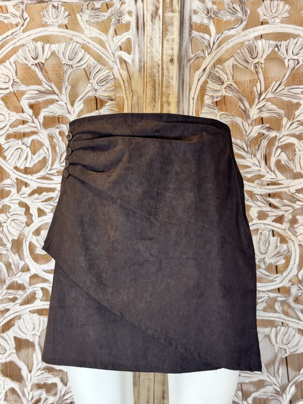 jupes velours brune