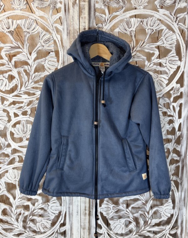 veste en feutre bleu du Népal
