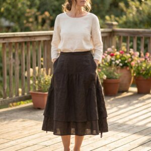 jupes velours mi longue