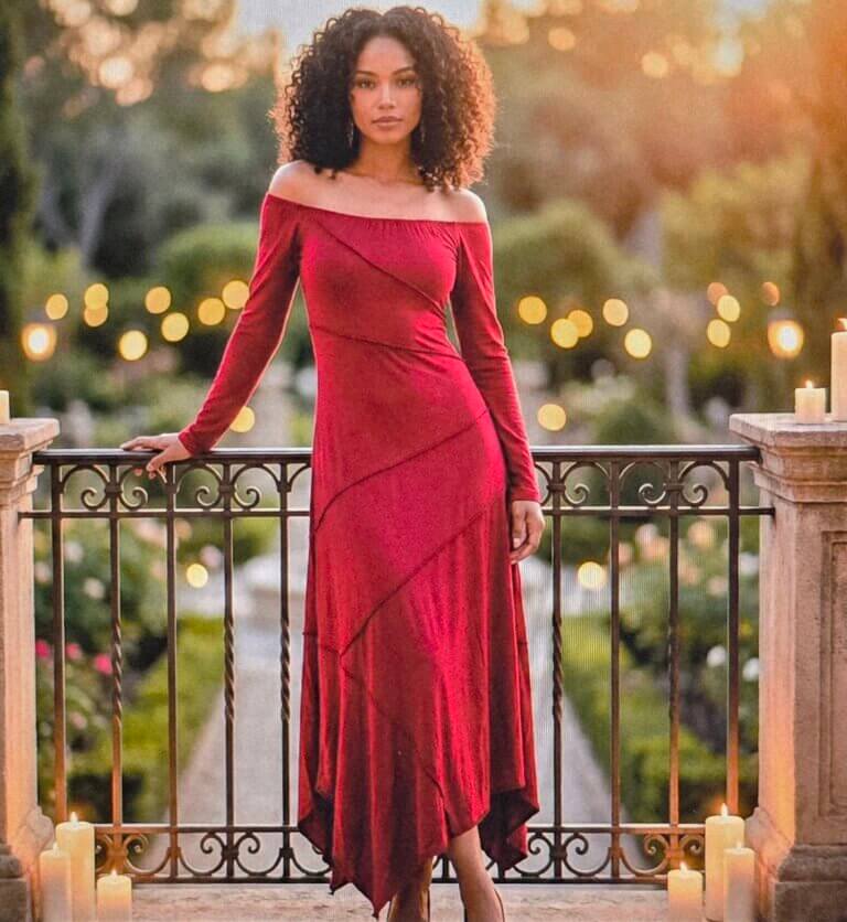 robe longue en viscose