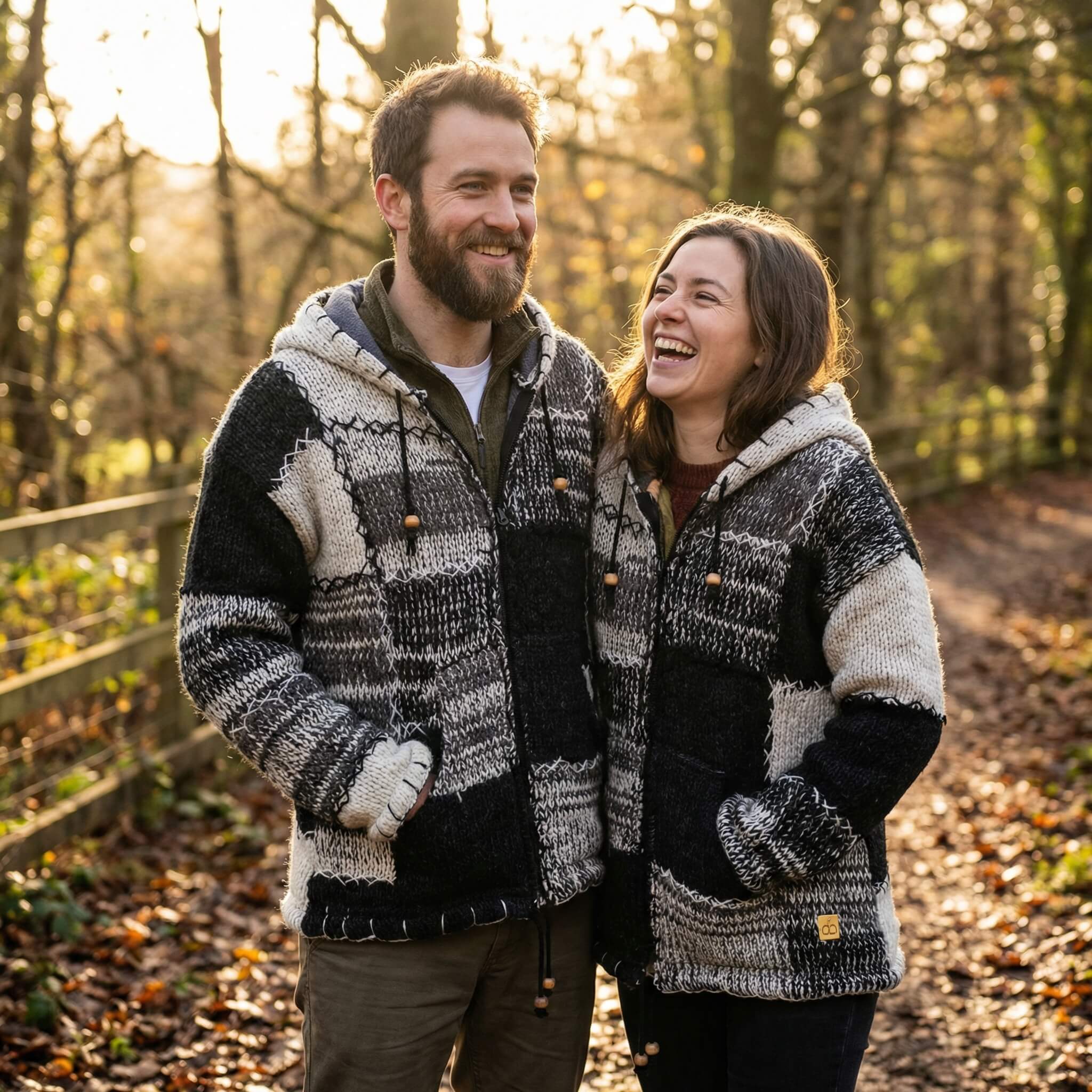 veste en laine doublé polaire patchwork