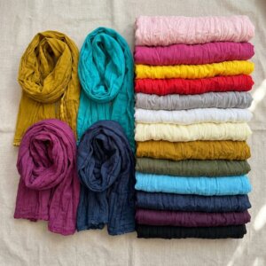 foulard coton unis