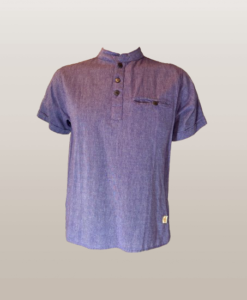 lfc1357 chemise homme en coton fin lilas